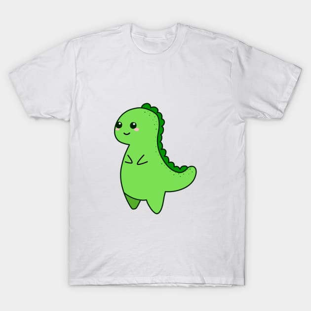 Kawaii Cute T-rex T-Shirt by theglaze